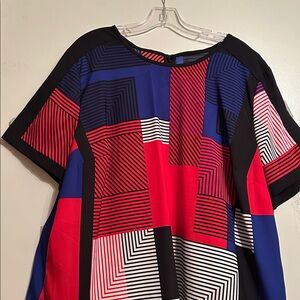 Colorful Geometric Pattern Top